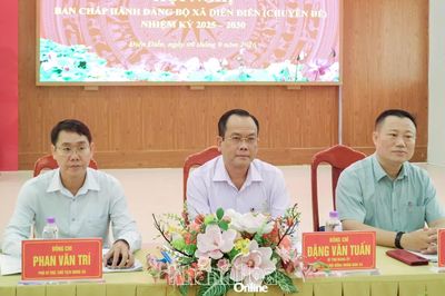 Ban Chấp hành Đảng bộ xã Diên Điền xem xét, thống nhất nhiều nội dung quan trọng