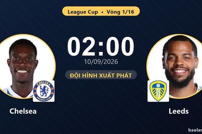 TRỰC TIẾPTrực tiếp Chelsea vs Leeds: Đội hình xuất phát