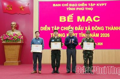 Diễn tập chiến đấu khu vực phòng thủ xã Đông Thành năm 2026
