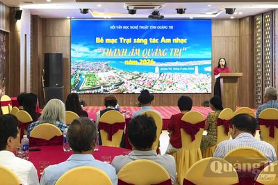 20 tác phẩm âm nhạc được sáng tác tại trại sáng tác 'Thanh âm Quảng Trị' năm 2026