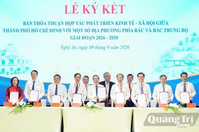 TP. Hồ Chí Minh và 8 tỉnh, thành phố phía Bắc, Bắc Trung bộ ký kết hợp tác giai đoạn 2026-2030