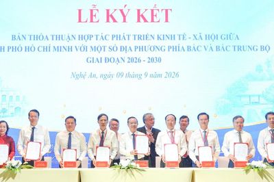 Ký kết Thỏa thuận hợp tác giữa TP. Hồ Chí Minh với Thái Nguyên và một số địa phương