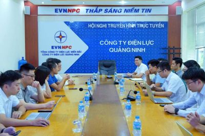 Đoàn công tác NSMO làm việc tại Công ty Điện lực Quảng Ninh