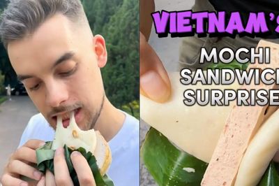 Bánh giầy Việt Nam gây sốt các diễn đàn du lịch, khách Tây cứ ăn là mê