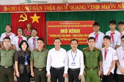Bất Bạt triển khai mô hình 'Trường học văn minh - cộng đồng gắn kết'