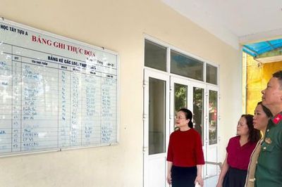 Phường Tây Tựu kiểm tra công tác tổ chức suất ăn bán trú