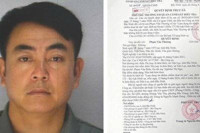Công an Bắc Ninh thông báo truy nã 'Đặc biệt nguy hiểm' đối tượng Phạm Văn Thường
