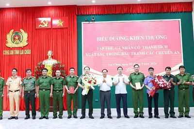 Biểu dương lực lượng Công an Lai Châu đấu tranh, triệt phá 3 chuyên án lớn