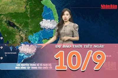 [Video] Dự báo thời tiết ngày 10/9/2026: Bắc Bộ chuyển mát, Trung Bộ mưa dông