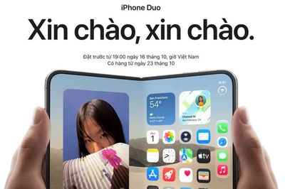 Apple cho ra mắt iPhone Duo, điện thoại gập với nhiều đột phá