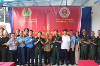 Bàn giao nhà 'Nghĩa tình đồng đội' tặng cựu chiến binh tại Hải Phòng