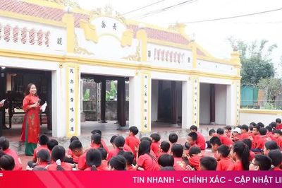 Đưa dân ca vào trường học ở vùng di sản Trường Lưu