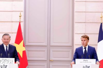 Tổng Bí thư, Chủ tịch nước Tô Lâm và Tổng thống Pháp Emmanuel Macron gặp gỡ báo chí