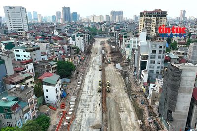 Vành đai 2,5 đoạn Cầu Giấy tăng tốc, dự kiến thông xe kỹ thuật dịp 10/10