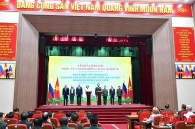 Tổng Bí thư, Chủ tịch nước Tô Lâm và Tổng thống Nga Putin dự lễ khánh thành phòng xét nghiệm dịch bệnh Việt - Nga
