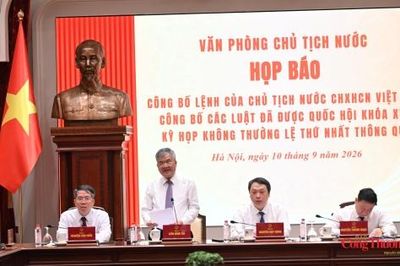 Họp báo Công bố Lệnh của Chủ tịch nước: Đưa 15 luật vào cuộc sống