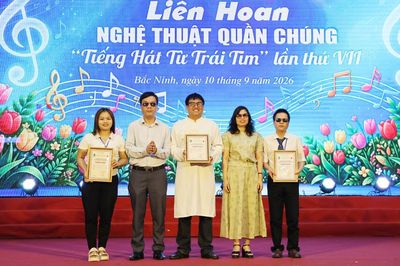 Bắc Ninh: Sôi nổi Liên hoan nghệ thuật quần chúng “Tiếng hát từ trái tim” năm 2026