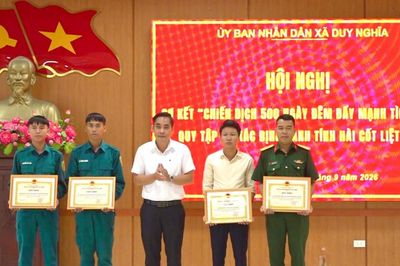 Duy Nghĩa khen thưởng nhiều tập thể, cá nhân trong Chiến dịch 500 ngày đêm
