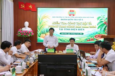 Đoàn kiểm tra Trung ương Hội Nông dân Việt Nam làm việc tại Điện Biên