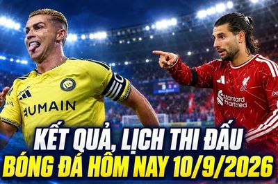 Kết quả, lịch thi đấu bóng đá hôm nay 10/9/2026: MU ra quân ở Cúp C1