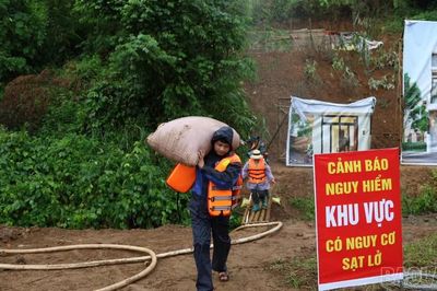 Cam Đường diễn tập ứng phó lũ ống, lũ quét, ngập lụt và sạt lở đất