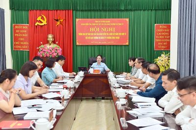 Đoàn kiểm tra, giám sát số 739 làm việc tại Đảng ủy Quân sự tỉnh và phường Bình Thuận