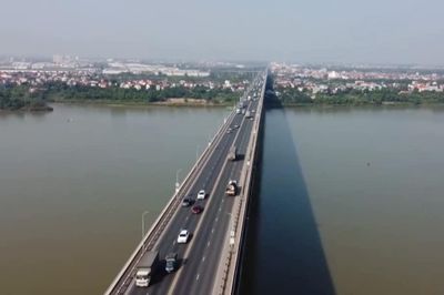 Từ 15/9: Cấm một số phương tiện qua cầu Thăng Long