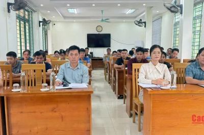 Bồi dưỡng nghiệp vụ công tác Đảng cho 77 bí thư chi bộ, cấp ủy viên cơ sở xã Cần Yên