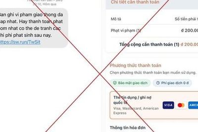 Cảnh giác thủ đoạn mạo danh cơ quan Công an, gửi tin nhắn 'phạt nguội' kèm đường link giả để lừa đảo