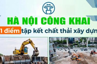 Hà Nội công khai 81 điểm tập kết chất thải xây dựng