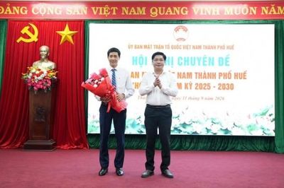 Ông Nguyễn Duy Cường giữ chức Phó Chủ tịch Ủy ban MTTQ thành phố Huế