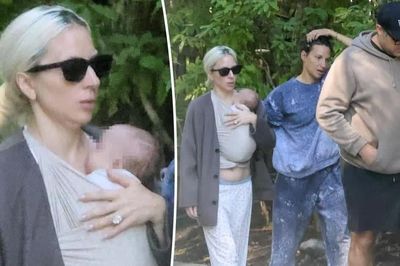 Con đầu lòng của Lady Gaga và hôn phu Michael Polansky lần đầu lộ diện