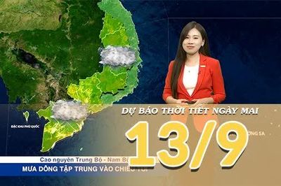 [Video] Dự báo thời tiết đêm nay và ngày mai 12/9/2026: Áp thấp nhiệt đới hướng vào Quảng Trị, Trung Bộ mưa lớn