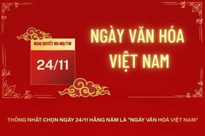 Chi tiết phương án nghỉ Ngày Văn hóa Việt Nam kéo dài 4 ngày liên tiếp