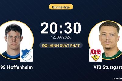 TRỰC TIẾPTrực tiếp 1899 Hoffenheim vs VfB Stuttgart: Trận đấu đang diễn ra