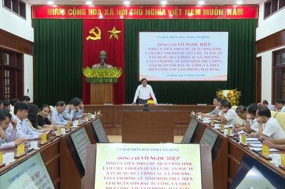 Phó Chủ tịch UBND tỉnh Võ Ngọc Hiệp làm việc với Ban Quản lý dự án số 3 và các xã, phường phía Tây Lâm Đồng