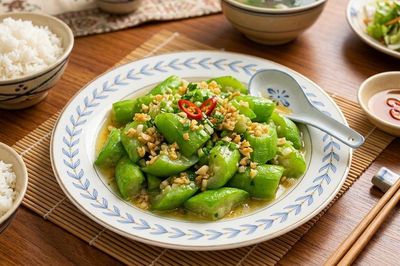Xào mướp đừng vội cho vào chảo, thêm một bước này để mướp xanh mướt, không thâm đen
