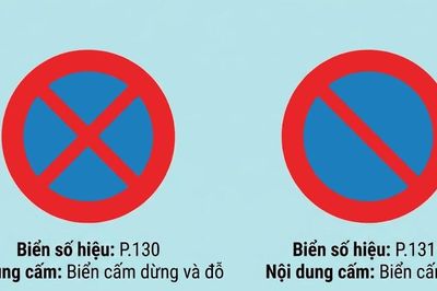 Biển cấm dừng và cấm dừng đỗ khác nhau nhưng tài xế vẫn dễ mất tiền vì nhầm biển