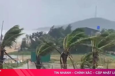 Áp thấp tiến sát bờ biển Quảng Trị, Hà Tĩnh dự báo mưa to