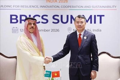 Thủ tướng Lê Minh Hưng gặp Bộ trưởng Ngoại giao Saudi Arabia