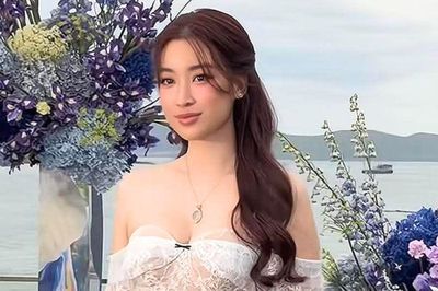 Hoa hậu Đỗ Mỹ Linh diện váy ren quyến rũ ở tuổi 30