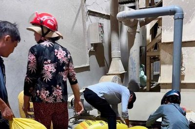 Phường Điện Bàn Bắc kết nối doanh nghiệp hỗ trợ sấy lúa cho người dân