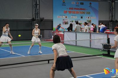 Gần 200 vận động viên tranh tài tại giải pickleball 'Tiếp sức đến trường'