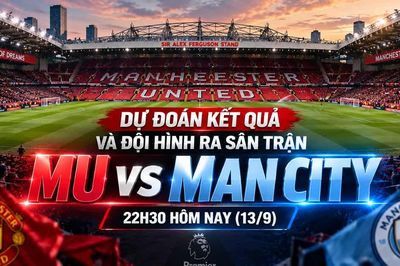 Dự đoán kết quả và đội hình ra sân trận MU vs Man City 22h30 hôm nay (13/9)