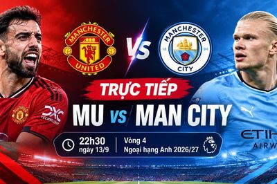 Trực tiếp bóng đá MU 0-0 Man City (Hiệp 1): Phil Foden nhận thẻ đỏ