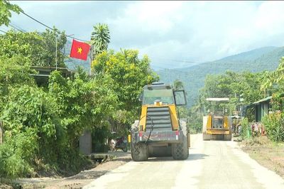 Xã Bắc Ruộng đẩy nhanh tiến độ các công trình hạ tầng