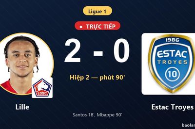 TRỰC TIẾPTrực tiếp Lille vs Estac Troyes: Lille nhân đôi cách biệt