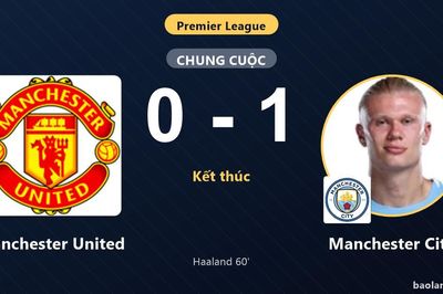 Hạ Manchester United ngay tại Old Trafford, Manchester City chiếm ngôi nhì bảng Premier League