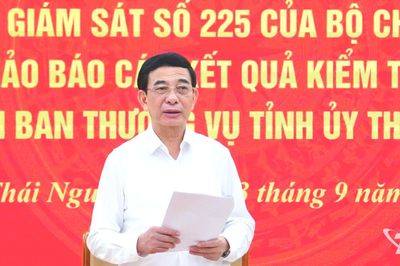 Đại tướng Phan Văn Giang yêu cầu Thái Nguyên tạo chuyển biến thực chất sau kiểm tra, giám sát