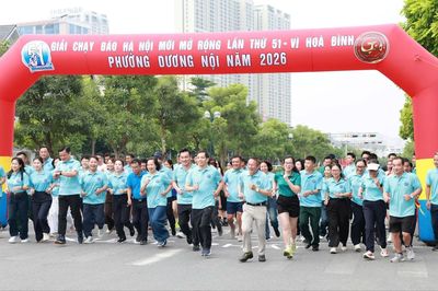 Sôi nổi Giải chạy Báo Hànộimới phường Dương Nội